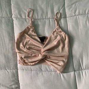 pink satin top